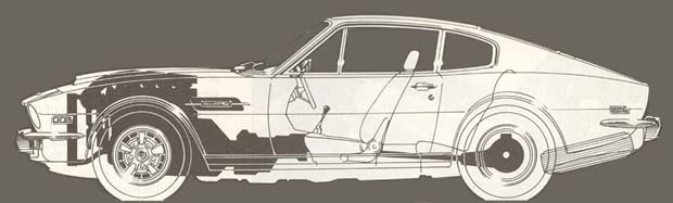  Aston Martin history production Aston Martin V8 